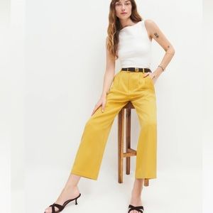 NWT Reformation Mason Cropped Pant